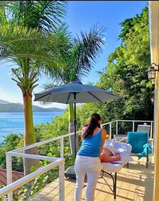 Sailfish Villa Luxury Beachfront Estate Magens Bay Cruz Bay ภายนอก รูปภาพ